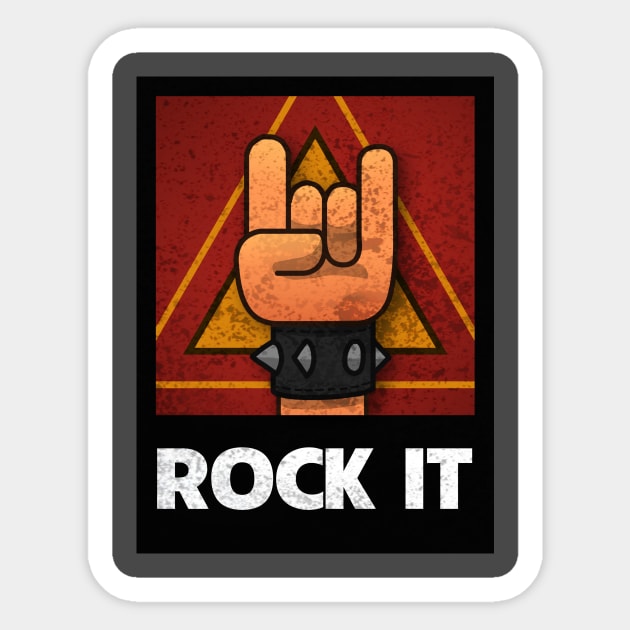 ROCK IT Sticker by YAM